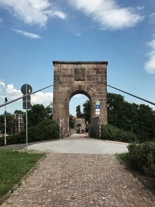 Kassel (DE), Drahtbrücke -- 2019 -- 0245