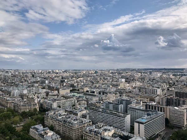 Paris (FR), Eiffelturm, Blick nach Süden -- 2019 -- 2373