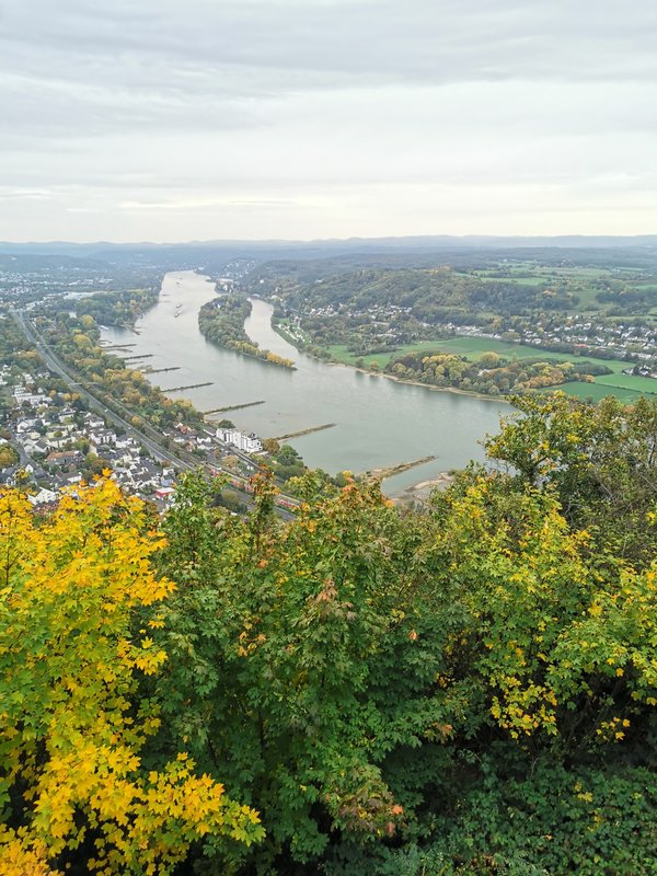 Königswinter (DE), Drachenfels, Blick nach Süden -- 2020 -- 161211