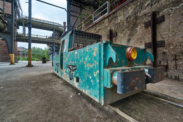 Duisburg (DE), Landschaftspark Nord, Lokomotive -- 2022 -- 0078