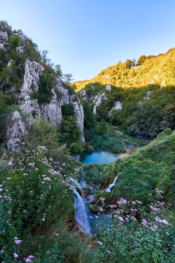 Lika-Senj (HR), Plitvicer Seen, Veliki Slap -- 2022 -- 0285