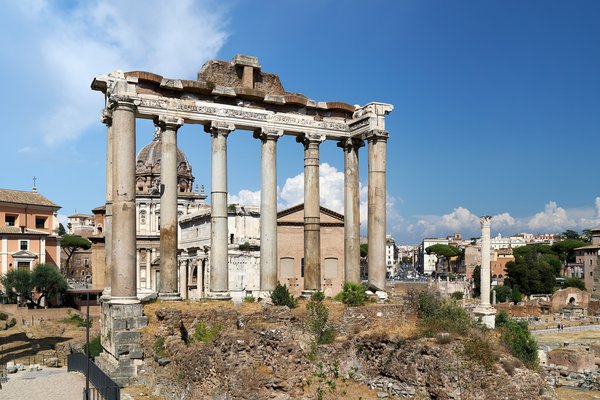 Rom (IT), Forum Romanum, Tempel des Saturn -- 2024 -- 0555