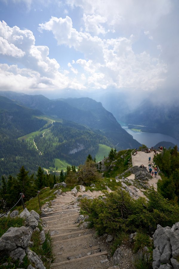 Schönau am Königssee (DE), Jenner, Aussichtsplattform & Königssee vom Gipfel -- 2024 -- 0434