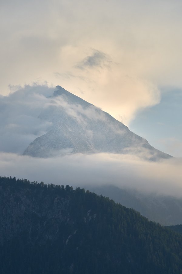 Berchtesgaden (DE), Watzmann-Mittelspitze von Norden -- 2024 -- 0828