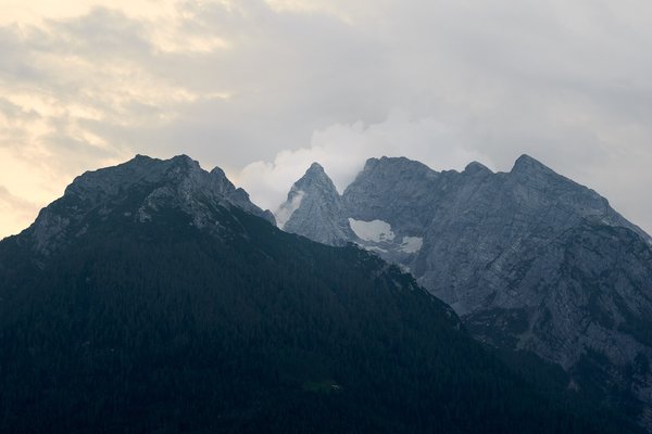 Ramsau bei Berchtesgaden (DE), Hochkalter & Blaueis von Norden -- 2024 -- 0860